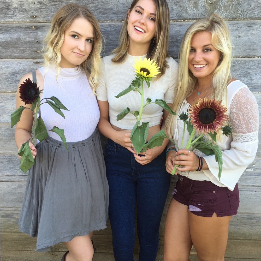 Free People suspender style skirt